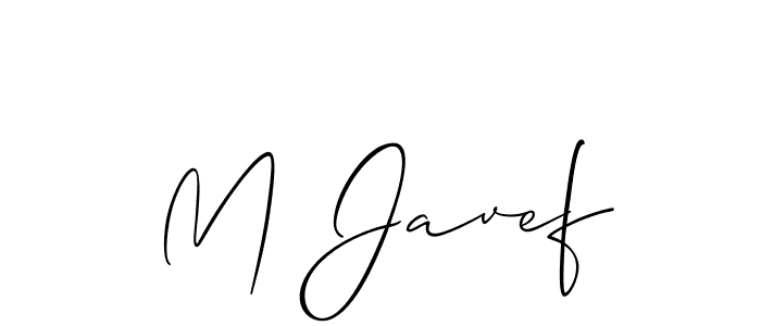 Make a short M Javef signature style. Manage your documents anywhere anytime using Allison_Script. Create and add eSignatures, submit forms, share and send files easily. M Javef signature style 2 images and pictures png