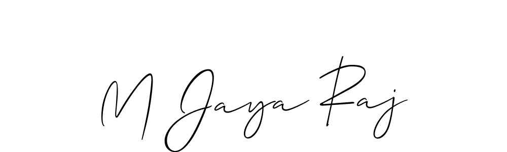 How to make M Jaya Raj signature? Allison_Script is a professional autograph style. Create handwritten signature for M Jaya Raj name. M Jaya Raj signature style 2 images and pictures png