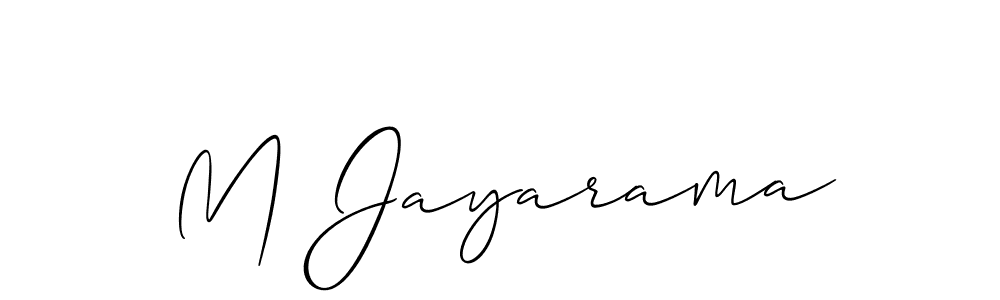 Best and Professional Signature Style for M Jayarama. Allison_Script Best Signature Style Collection. M Jayarama signature style 2 images and pictures png