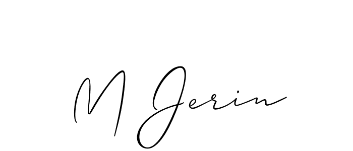 Once you've used our free online signature maker to create your best signature Allison_Script style, it's time to enjoy all of the benefits that M Jerin name signing documents. M Jerin signature style 2 images and pictures png