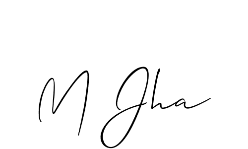 Once you've used our free online signature maker to create your best signature Allison_Script style, it's time to enjoy all of the benefits that M Jha name signing documents. M Jha signature style 2 images and pictures png