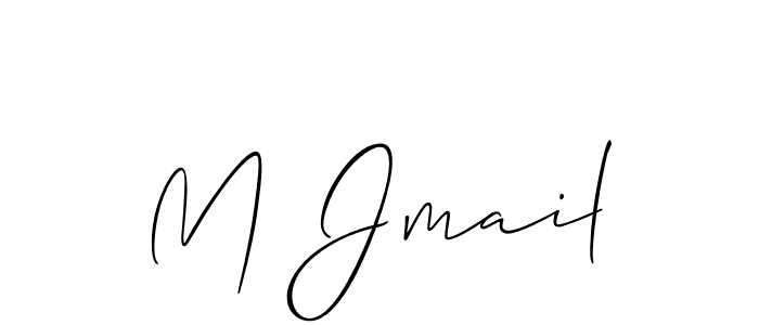 Use a signature maker to create a handwritten signature online. With this signature software, you can design (Allison_Script) your own signature for name M Jmail. M Jmail signature style 2 images and pictures png