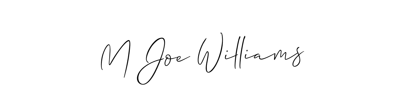This is the best signature style for the M Joe Williams name. Also you like these signature font (Allison_Script). Mix name signature. M Joe Williams signature style 2 images and pictures png
