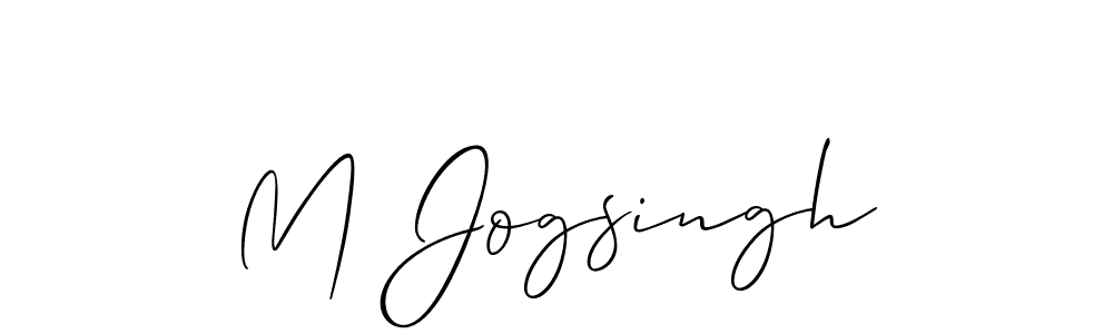 Make a beautiful signature design for name M Jogsingh. Use this online signature maker to create a handwritten signature for free. M Jogsingh signature style 2 images and pictures png