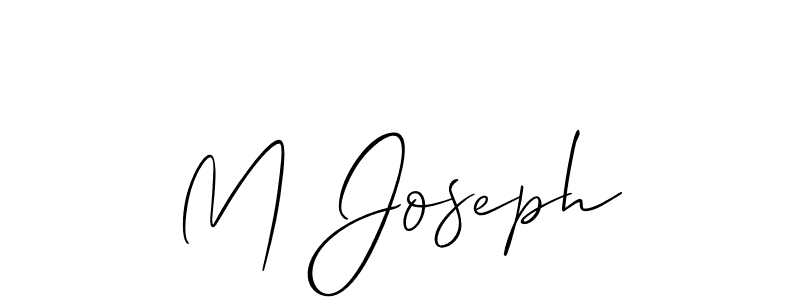 M Joseph stylish signature style. Best Handwritten Sign (Allison_Script) for my name. Handwritten Signature Collection Ideas for my name M Joseph. M Joseph signature style 2 images and pictures png