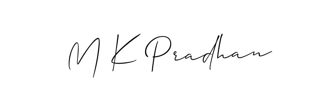 Make a beautiful signature design for name M K Pradhan. Use this online signature maker to create a handwritten signature for free. M K Pradhan signature style 2 images and pictures png