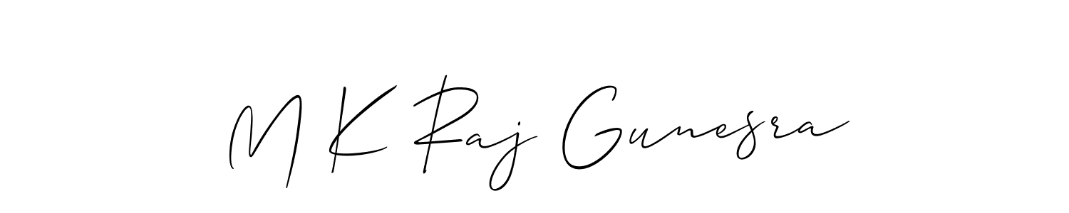 Once you've used our free online signature maker to create your best signature Allison_Script style, it's time to enjoy all of the benefits that M K Raj Gunesra name signing documents. M K Raj Gunesra signature style 2 images and pictures png