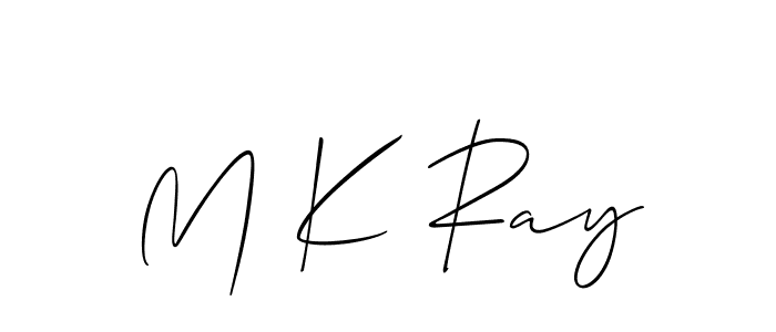 How to make M K Ray signature? Allison_Script is a professional autograph style. Create handwritten signature for M K Ray name. M K Ray signature style 2 images and pictures png