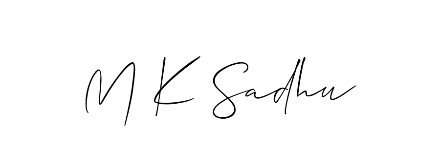 if you are searching for the best signature style for your name M K Sadhu. so please give up your signature search. here we have designed multiple signature styles  using Allison_Script. M K Sadhu signature style 2 images and pictures png