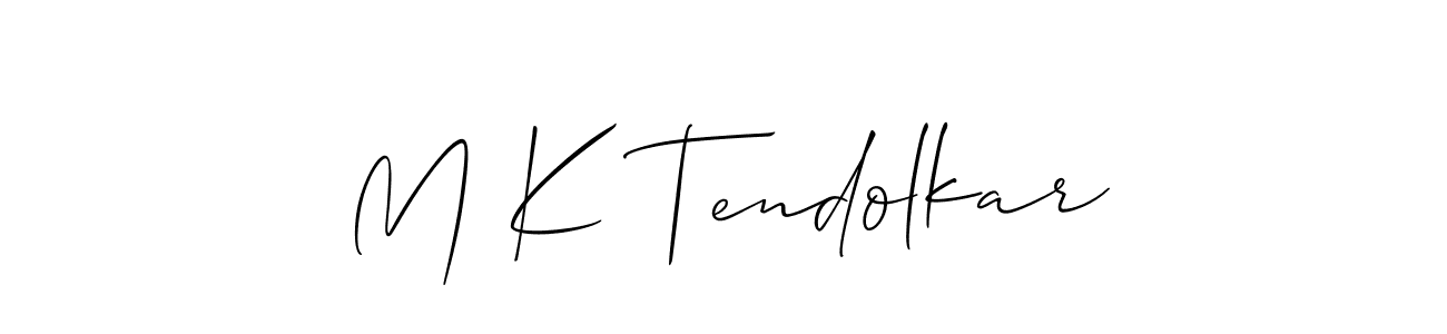 Best and Professional Signature Style for M K Tendolkar. Allison_Script Best Signature Style Collection. M K Tendolkar signature style 2 images and pictures png