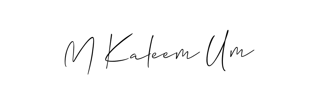 This is the best signature style for the M Kaleem Um name. Also you like these signature font (Allison_Script). Mix name signature. M Kaleem Um signature style 2 images and pictures png