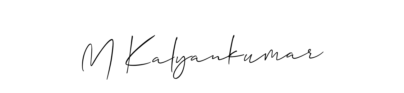 You can use this online signature creator to create a handwritten signature for the name M Kalyankumar. This is the best online autograph maker. M Kalyankumar signature style 2 images and pictures png