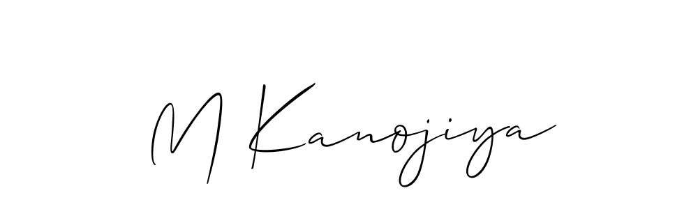 Once you've used our free online signature maker to create your best signature Allison_Script style, it's time to enjoy all of the benefits that M Kanojiya name signing documents. M Kanojiya signature style 2 images and pictures png