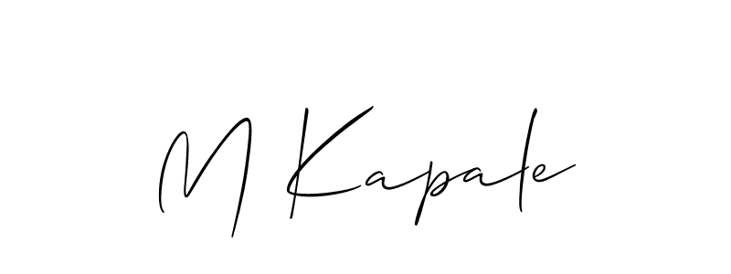 Best and Professional Signature Style for M Kapale. Allison_Script Best Signature Style Collection. M Kapale signature style 2 images and pictures png