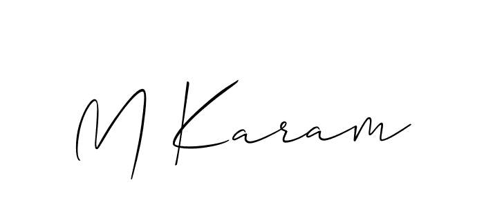 Make a short M Karam signature style. Manage your documents anywhere anytime using Allison_Script. Create and add eSignatures, submit forms, share and send files easily. M Karam signature style 2 images and pictures png