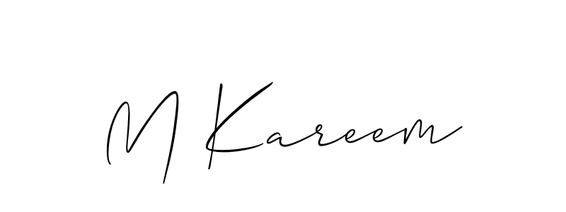 You can use this online signature creator to create a handwritten signature for the name M Kareem. This is the best online autograph maker. M Kareem signature style 2 images and pictures png