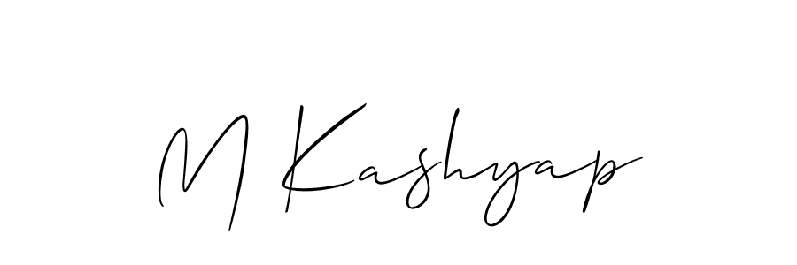 Make a short M Kashyap signature style. Manage your documents anywhere anytime using Allison_Script. Create and add eSignatures, submit forms, share and send files easily. M Kashyap signature style 2 images and pictures png