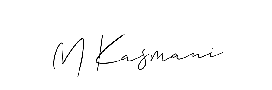 Best and Professional Signature Style for M Kasmani. Allison_Script Best Signature Style Collection. M Kasmani signature style 2 images and pictures png