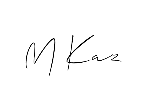 Best and Professional Signature Style for M Kaz. Allison_Script Best Signature Style Collection. M Kaz signature style 2 images and pictures png