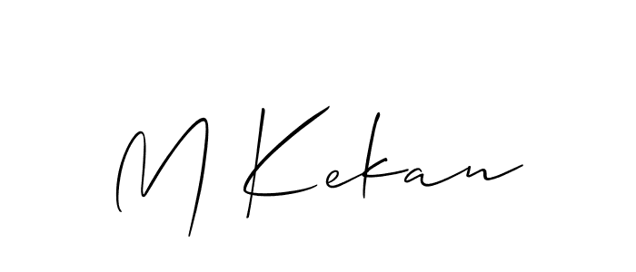 How to make M Kekan signature? Allison_Script is a professional autograph style. Create handwritten signature for M Kekan name. M Kekan signature style 2 images and pictures png