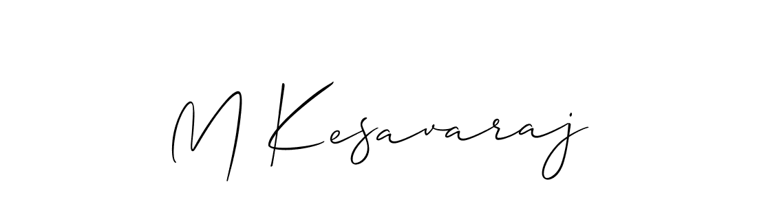 Make a beautiful signature design for name M Kesavaraj. With this signature (Allison_Script) style, you can create a handwritten signature for free. M Kesavaraj signature style 2 images and pictures png