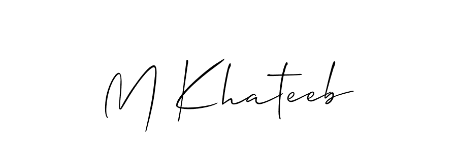 Here are the top 10 professional signature styles for the name M Khateeb. These are the best autograph styles you can use for your name. M Khateeb signature style 2 images and pictures png