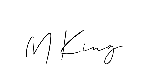 if you are searching for the best signature style for your name M King. so please give up your signature search. here we have designed multiple signature styles  using Allison_Script. M King signature style 2 images and pictures png