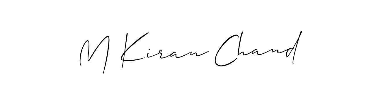 Once you've used our free online signature maker to create your best signature Allison_Script style, it's time to enjoy all of the benefits that M Kiran Chand name signing documents. M Kiran Chand signature style 2 images and pictures png