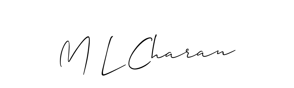 Here are the top 10 professional signature styles for the name M L Charan. These are the best autograph styles you can use for your name. M L Charan signature style 2 images and pictures png