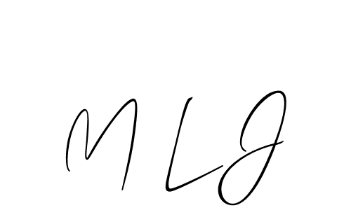 Make a beautiful signature design for name M L J. Use this online signature maker to create a handwritten signature for free. M L J signature style 2 images and pictures png