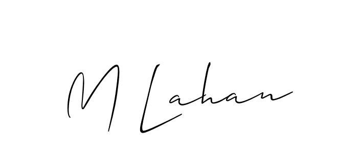 Once you've used our free online signature maker to create your best signature Allison_Script style, it's time to enjoy all of the benefits that M Lahan name signing documents. M Lahan signature style 2 images and pictures png