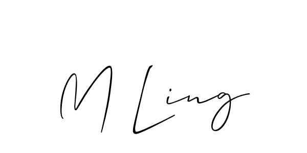 You can use this online signature creator to create a handwritten signature for the name M Ling. This is the best online autograph maker. M Ling signature style 2 images and pictures png