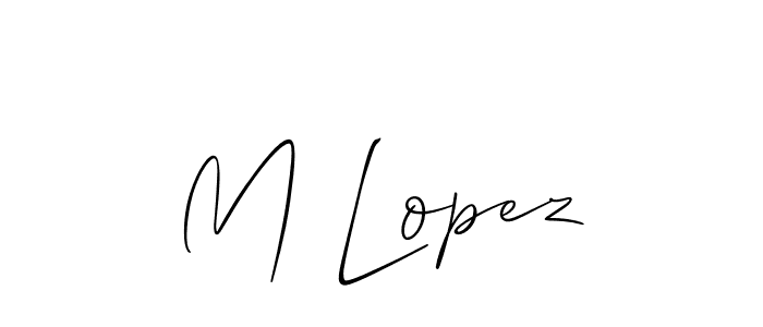 Once you've used our free online signature maker to create your best signature Allison_Script style, it's time to enjoy all of the benefits that M Lopez name signing documents. M Lopez signature style 2 images and pictures png