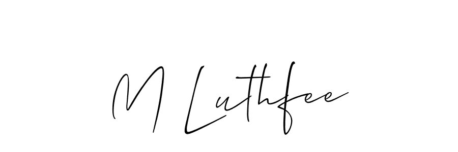 This is the best signature style for the M Luthfee name. Also you like these signature font (Allison_Script). Mix name signature. M Luthfee signature style 2 images and pictures png