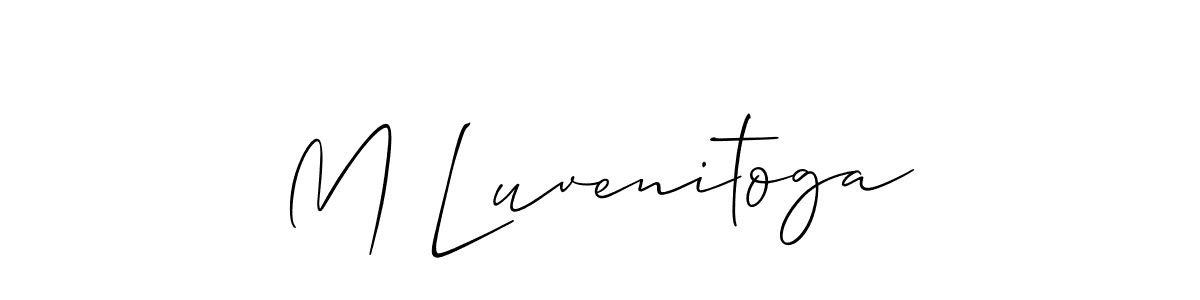 See photos of M Luvenitoga official signature by Spectra . Check more albums & portfolios. Read reviews & check more about Allison_Script font. M Luvenitoga signature style 2 images and pictures png