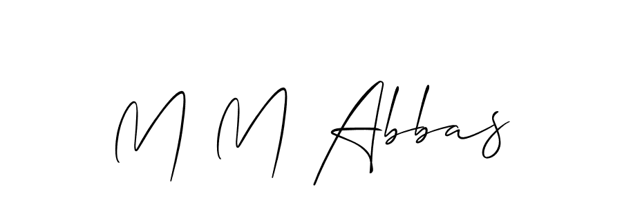 How to make M M Abbas name signature. Use Allison_Script style for creating short signs online. This is the latest handwritten sign. M M Abbas signature style 2 images and pictures png