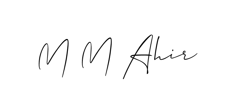 Here are the top 10 professional signature styles for the name M M Ahir. These are the best autograph styles you can use for your name. M M Ahir signature style 2 images and pictures png