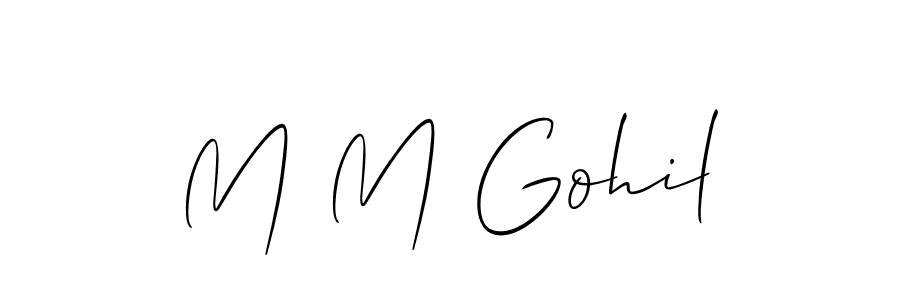 Make a short M M Gohil signature style. Manage your documents anywhere anytime using Allison_Script. Create and add eSignatures, submit forms, share and send files easily. M M Gohil signature style 2 images and pictures png
