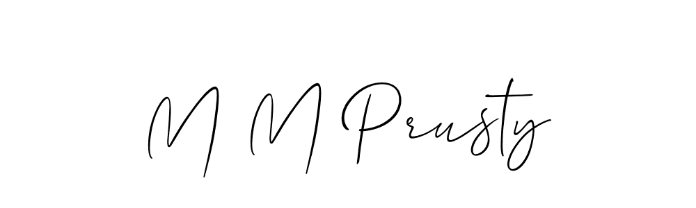 You can use this online signature creator to create a handwritten signature for the name M M Prusty. This is the best online autograph maker. M M Prusty signature style 2 images and pictures png