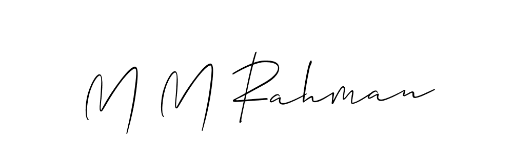 Make a short M M Rahman signature style. Manage your documents anywhere anytime using Allison_Script. Create and add eSignatures, submit forms, share and send files easily. M M Rahman signature style 2 images and pictures png
