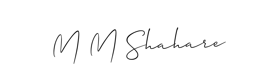 Make a beautiful signature design for name M M Shahare. Use this online signature maker to create a handwritten signature for free. M M Shahare signature style 2 images and pictures png