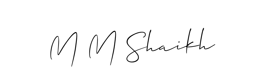 You can use this online signature creator to create a handwritten signature for the name M M Shaikh. This is the best online autograph maker. M M Shaikh signature style 2 images and pictures png