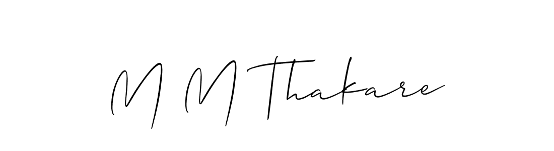 Make a beautiful signature design for name M M Thakare. Use this online signature maker to create a handwritten signature for free. M M Thakare signature style 2 images and pictures png