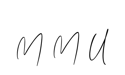 Make a beautiful signature design for name M M U. Use this online signature maker to create a handwritten signature for free. M M U signature style 2 images and pictures png