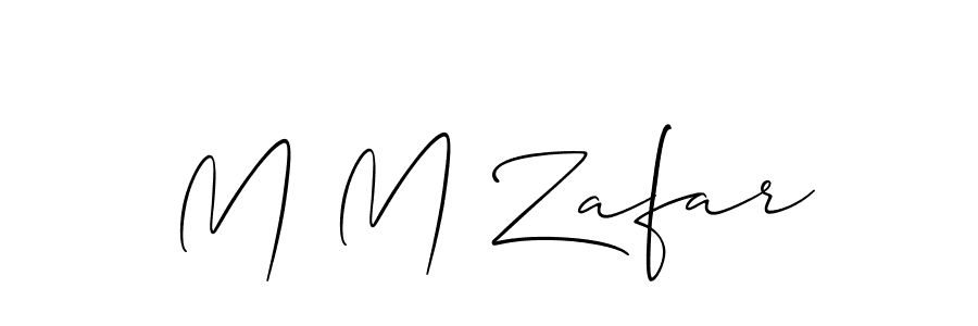How to Draw M M Zafar signature style? Allison_Script is a latest design signature styles for name M M Zafar. M M Zafar signature style 2 images and pictures png