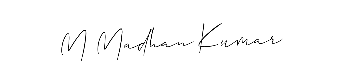 Make a beautiful signature design for name M Madhan Kumar. Use this online signature maker to create a handwritten signature for free. M Madhan Kumar signature style 2 images and pictures png