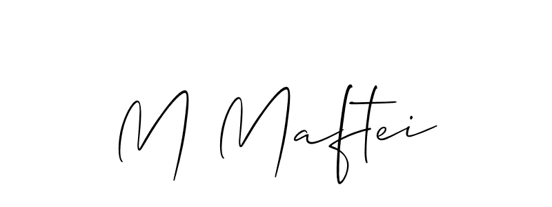 Also we have M Maftei name is the best signature style. Create professional handwritten signature collection using Allison_Script autograph style. M Maftei signature style 2 images and pictures png