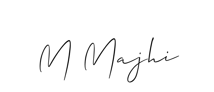 How to make M Majhi signature? Allison_Script is a professional autograph style. Create handwritten signature for M Majhi name. M Majhi signature style 2 images and pictures png