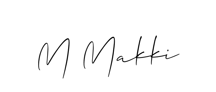 Best and Professional Signature Style for M Makki. Allison_Script Best Signature Style Collection. M Makki signature style 2 images and pictures png