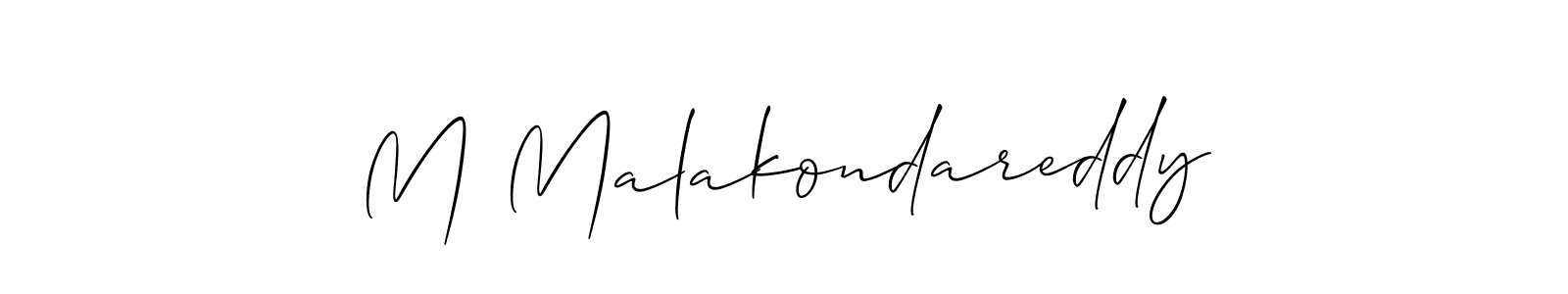 Best and Professional Signature Style for M Malakondareddy. Allison_Script Best Signature Style Collection. M Malakondareddy signature style 2 images and pictures png